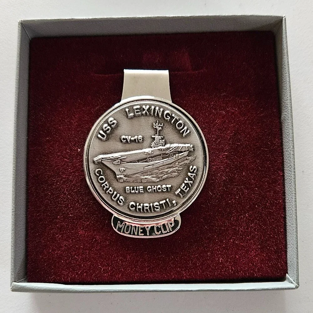 Uss Lexington blue ghost cv-16 money clip